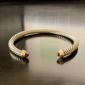 David Yurman Amethyst Cable Cuff 5mm